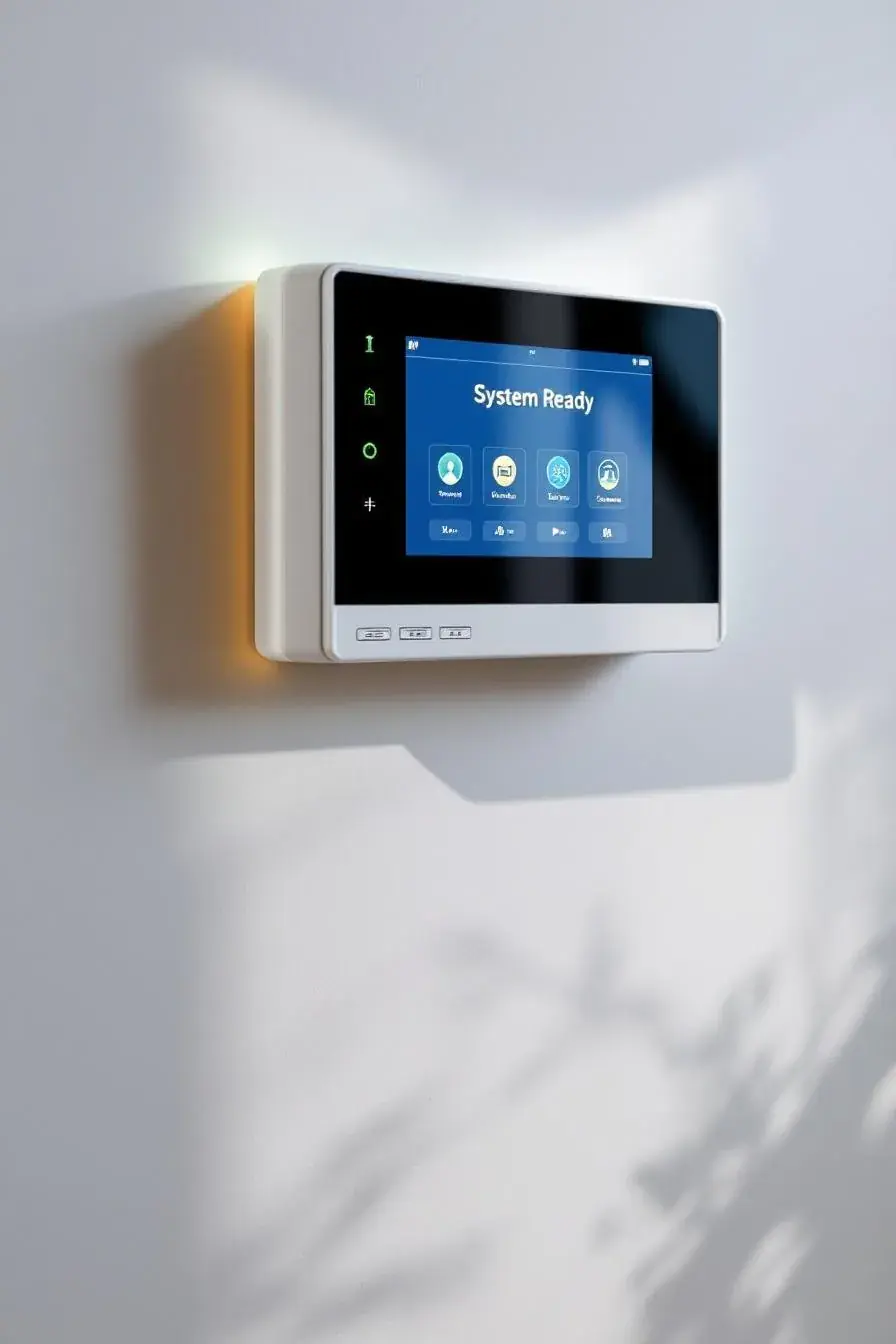 Modern alarm touchscreen — after upgrade